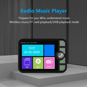 DAB/DAB+ RECOTAMENTO DE RÁDIO 2,4 polegadas LCD Bluetooth MP3 player FM Radio Car Signal Signal Broadcast Radios apenas para a Europa