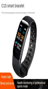 C1 Plus Smart Bracciale IP67 Fasci di frequenza cardiaca Passaggio di sonno Oximetro Movimento di sveglia Bluetooth Bracelet44423894