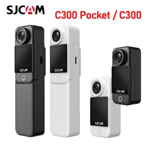 Kameralar SJCAM C300 4K Cep Acaym Camera 6axis Girro Görüntü Stabilizasyonu Süper Gece Görüşü WiFi Uzak Webcam Sports DV PK IN360 X3