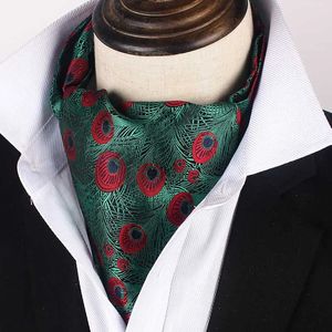 Fashion Mens Neck Scarf Vintage Paisley Jacquard Cashew Tie Bussiness Wedding Party Suit Shirt Collar Gift For Husband240409
