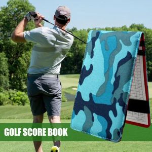Camo Golf Score Book Golf Scorecard posiadacz karty z ołówkiem punktacji książki AIDS AIDS Karta Wynik Notebook dla klubu golfowego