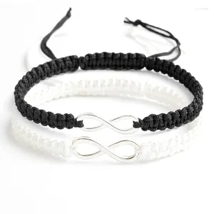 Bangle 2pcs Infinity Handmade Bracelet Set Friendship Love Couples Jewelry