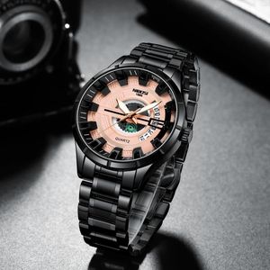 Wristwatches Fashion Watch For Men Quartz Self-wind Luminous Auto Date Man Business Watches Waterproof Relojes Para Hombre Clcok Mens Gift