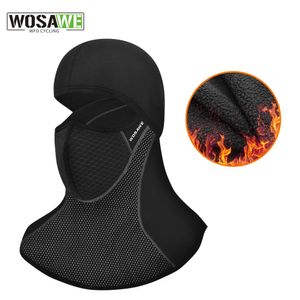 Wosawe Winter Bandana Radsport Balaclava Fleece Thermal Volldeckel Face Ski Maske Hut Cycling Sport Helm Liner Cap Men's Caps