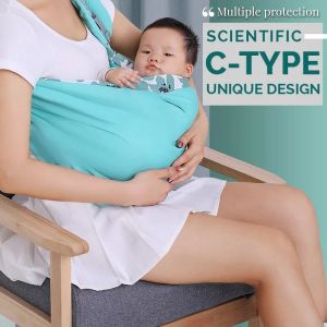 Baby Wrap recém-nascido Sling Use dupla Uso infantil Portador de malha de capa infantil Transportadores de amamentação de até 20 kg (0-36m)