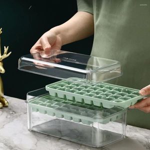 Baking Moulds Food Grade Ice Grid Mold Creative High-quality Press Type Homemade Summer Reusable Cube Trays