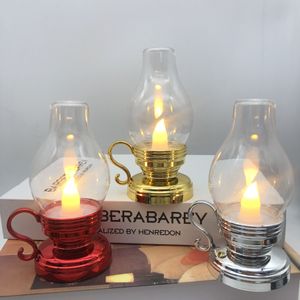 new single wax small oil lamp, small wind lamp, small night lamp, LED electronic candle creative decoration, LED luminous creative home decoration