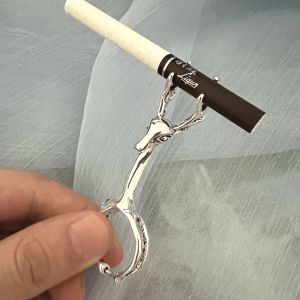 Cool Personality Ring Cigarette Holder Snake Shape Rack Finger Clip Smoking Ring Prevent Hot Hands Adjustable Smoker Tool