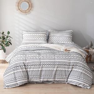 Set di biancheria da letto letto nordico 150 motivi geometrici Coperchio del piumone 240x220 set da letto di lettiere da letto 1 5 sp Quilt trapunta