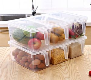 Kök transparent pp förvaringslåda korn bönor förvaring innehåller förseglade hem arrangör mat container kylskåp lagring lådor2229573