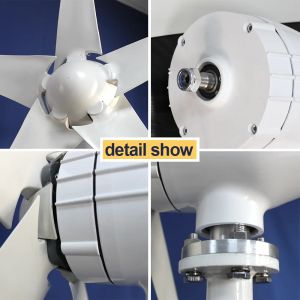 3000W Wind Turbine 12V 24V 48V Free Energy Wind Turbine With Free MPPT Controller Battery 220V For Household Use