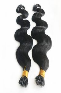 Anelli di onda del corpo nano per i capelli umani Macchina Remy Micro perline ESTENSIONI PACCHI PACCIA I PACCOLI BRASILI Possono essere tinti8269607