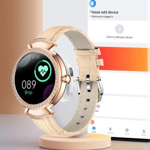 Relógios novos Noble Ladies Smart Watch Diamond Full Circle Full Touch Fashion Bluetooth Relógio Totalmente Compatível Band Smart Band Band