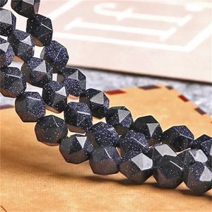 Beads For Jewelry Making Natural Stone 8mm Lapis Lazuli Faceted Agate Crystal Jasper Charm DIY Women Necklace Bracelet 36 Colors