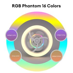 RGB 360 ° Стремительный потолочный вентилятор с пультом дистанционного управления.