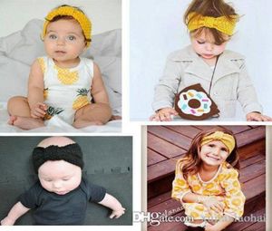 Mode 13 Farben süße Boho -Style -Woll -Strick -Mädchen Stirnband Winter weiches Baby Ohrschützer Haarzubehör5154887