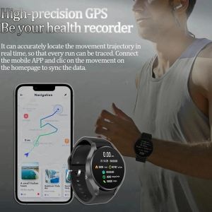 2024 Nuovo GPS Smartwatch 6 per uomini a tocco pieno tocco di sangue Bluetooth Call Bluetooth Bluetooth Call Smart Watch Men per Android iOS