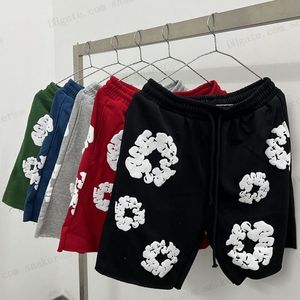 Greante de algodão shorts homens designer masculino 2024 Pufos e calças de moda feminina Praia de férias praia de 5 cores de molas de moletom