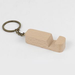 Neue Designer -Schlüsselanhänger benutzerdefinierte Korkholzholz -Schlüsselringe Gravur Logo Customized Keyring Phone Halter Key Ring Werbe Keychain Square Car Keyring Buchenholz Holz