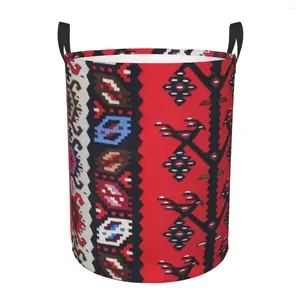 Tvättväskor Boho Kilim Ethnic Tribal Mönster hindrar stora klädlagringskorg Toys Bin Organizer för barnkammare