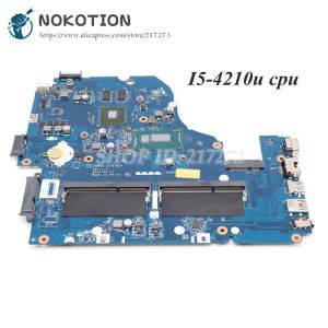 Motherboard NOKOTION For Acer aspire E1572 E1572G Laptop Motherboard Z5WAH LAB162P NBMLC11004 Main Board I54210U CPU HM86 820M gpu DDR3L