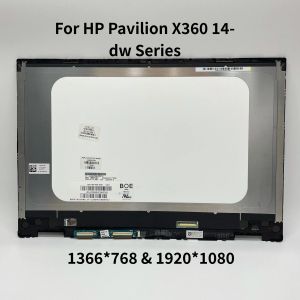 Screen 14" For Hp Pavilion X360 14DW Series 14dw0001ua LCD Laptop Touch Screen Display Replacement Assembly FHD 1920*1080