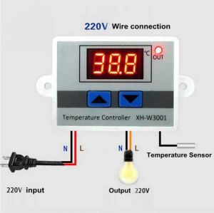 W3001 W3002 Dijital Kontrol Sıcaklığı Mikrobilgisayar Termostat Anahtarı Termometresi Yeni Termoregülatör 12/24/220V