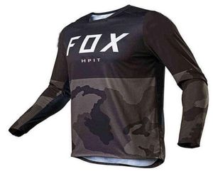 Equipe de esportes Men039s Downhill Jersey HPIT Fox Mountain Bike camisetas MTB Offroad DH motocicleta motocicleta Racing Cycling6406591