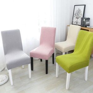 Chair Covers Wholesale Elastic Solid Color Corn Velvet Household Thickened Shaker Restaurant