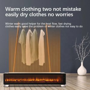 Wardrobe Skirting Whole House Rapid Heat 3d Fire Fireplace Touch Remote Smart Home Heaters Electrical Heater For Room