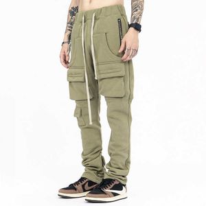 OEM Streetwear masculino Vários bolsos de corrida de cargo casual calça masculino de moletom de moletom de moletom masculino masculino