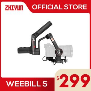 Stabilisatorer Zhiyun Officiell Weebill S Gimbal Handhållen Stabilisator 3Axis Bildöverföring för Canon Sony Mirrorless Camera