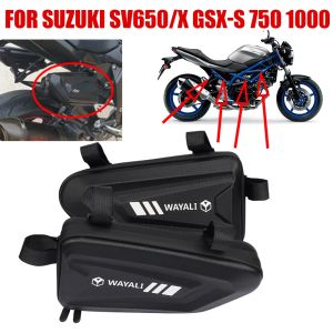 För Suzuki SV650 SV 650 X GSX-S750 S1000 GSXS750 GXSX1000 Motorcykeltillbehör Sidväska Fairing Tool Storage Påsar Triangelväska