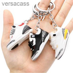 Basketball Sneaker Shoes Keychains Fashion Designer Football Silicone Shoe Keyring Men Women Pendant Key Chain Car Handbag Holder ELBH