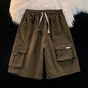 Mexzt S3xl Cargo Shorts Женская уличная одежда негабаритная широкая нога Bf Y2K Harajuku High Pocketing Multi Pockets Sports Sports Sport Bins 240407