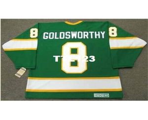 740 8 Bill Goldsworthy Minnesota North Stars 1967 CCM Vintage Home Hockey Jersey lub Custom Any nazwa lub numer Retro koszulka 4000936