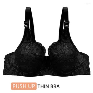 BRAS Style Sexy Ultrathin 36/80 38/85 40/90 42/95 44/100 46/105 C Cup Big Size Lingerie Push Up Underwear for Women