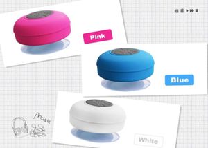 Fashion Bluetooth Speaker Waterproof Wireless Shower Hands Mic Suction Chuck Speaker Car Speaker Portable mini MP3 Super Bass 8590704