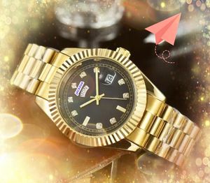 Hip hop a ghiaccio di uomini da donna designer orologio da giorno data orario della settimana in quarzo calendario oro in acciaio inossidabile orologio di movimento automatico Orologi Montre de Luxe Gifts