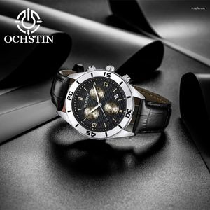 Wristwatches OCHSTIN Model 2024 Mariner Series Atmospheric Fashion Waterproof Watch Multifunction Quartz Movement Men's
