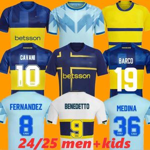 2023 2024 2025 Boca Juniors Soccer Jerseys Special 24 25 Cavani Janson Medina Villa Fernandez Benedetto Maradona Zeballos Blondel Barco Football Shirts Men Kids Kit