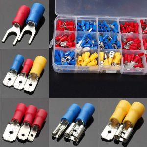 280st Wire Connector Kit Manlig kvinnlig isolerad terminaler Kall crimp -terminaler Blandade Crimp Terminals Spade Butt Connector Kit