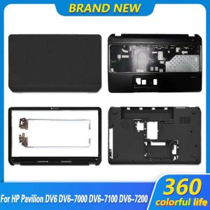 Случаи Новые для HP Pavilion DV6 DV67000 DV67100 DV67200 LCD задний крышка/передняя рамка/петли/Palmrest/нижний чехол 682047001