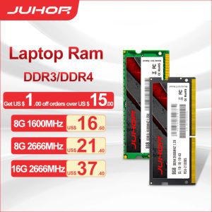 Rams Juhor Laptop Memoria Ram DDR4 8GB 16GB 2666MHz DDR3 4GB 8GB 1600MHz Nytt SODIMM -minne