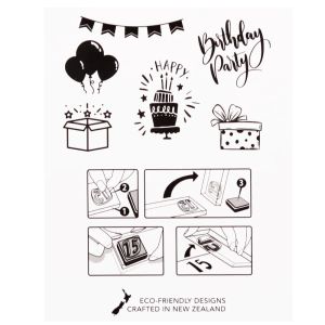 Creative Path Clear Silicone Stamps tätar transparent återanvändbar födelsedagshantverk för scrapbooking -kort som gör journalförening dekoration