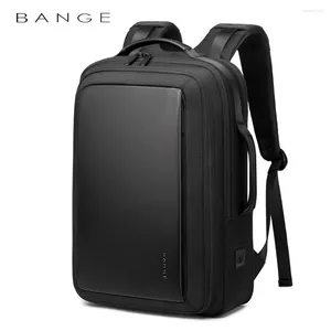 Backpack Bange Fashion Men 15"Laptop External USB Charging Computer Backpacks Anti-theft Waterproof Travel For Unisex