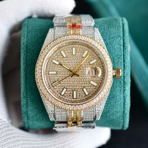 Diamond Watch Mens Automatic Mechanical 2824 Uhren Sapphire 41mm Frauen Armbanduhren Montre de Luxe