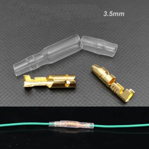 200pcs/50 Sets Car Auto Motorcycle Bullet Terminals 4mm 3.5mm Male & Female Wire Bullet Crimp Connectors Terminal