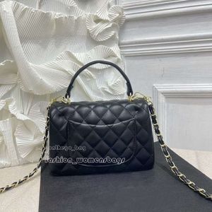 Berömd kvinnodesignväska liten tygväska klassisk carviar klaffläder handväska hobo shopping crossbody högkvalitativ axel plånböcker handväska