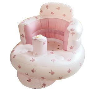 Baby uppblåsbar sittstol Säkerhet Multifunktionell PVC Spädbarn SOFA Badpall Swimming Pool Toys Seat Training Feeding Chair